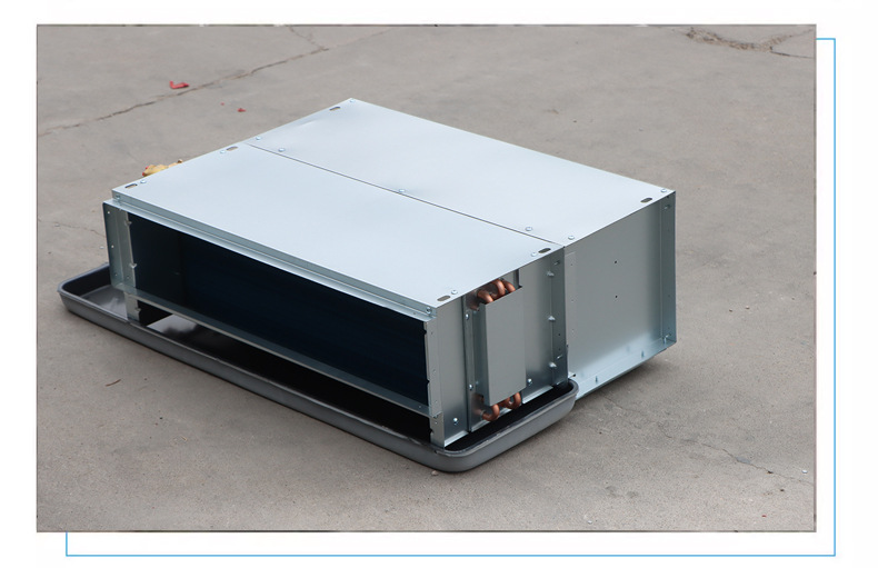 河南臥式暗裝帶回風箱風機盤管